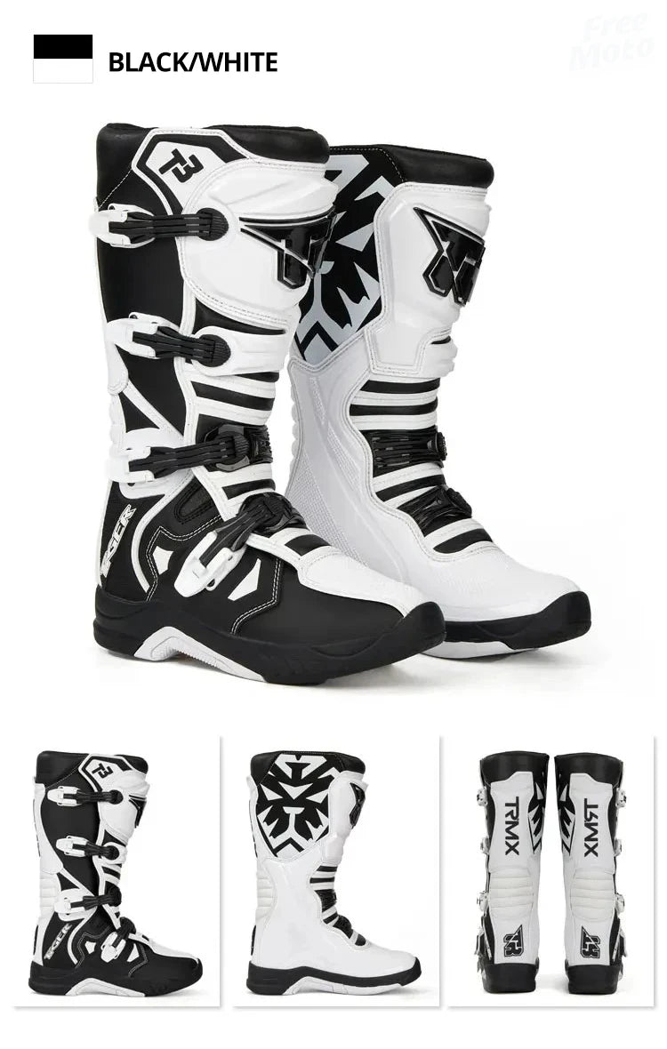 2025 NEW Racing Boots Safe Riding Motocross Boots Waterproof Anti Fall Wear-resistant Motorcycle Boots Equipment Rally Shoes