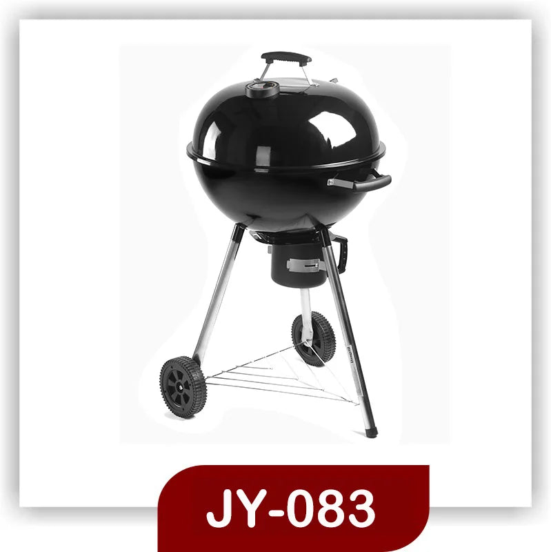 Factory Original Charcoal BBQ Grill With Side Tables Outdoor Smoker Ideal For Camping Tailgating Patio Garden