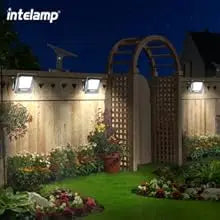 Solar Outdoor Super Bright Wall Light IP65 Waterproof Street Light Solar Security Light (Warm) for Many Outdoor Scenes