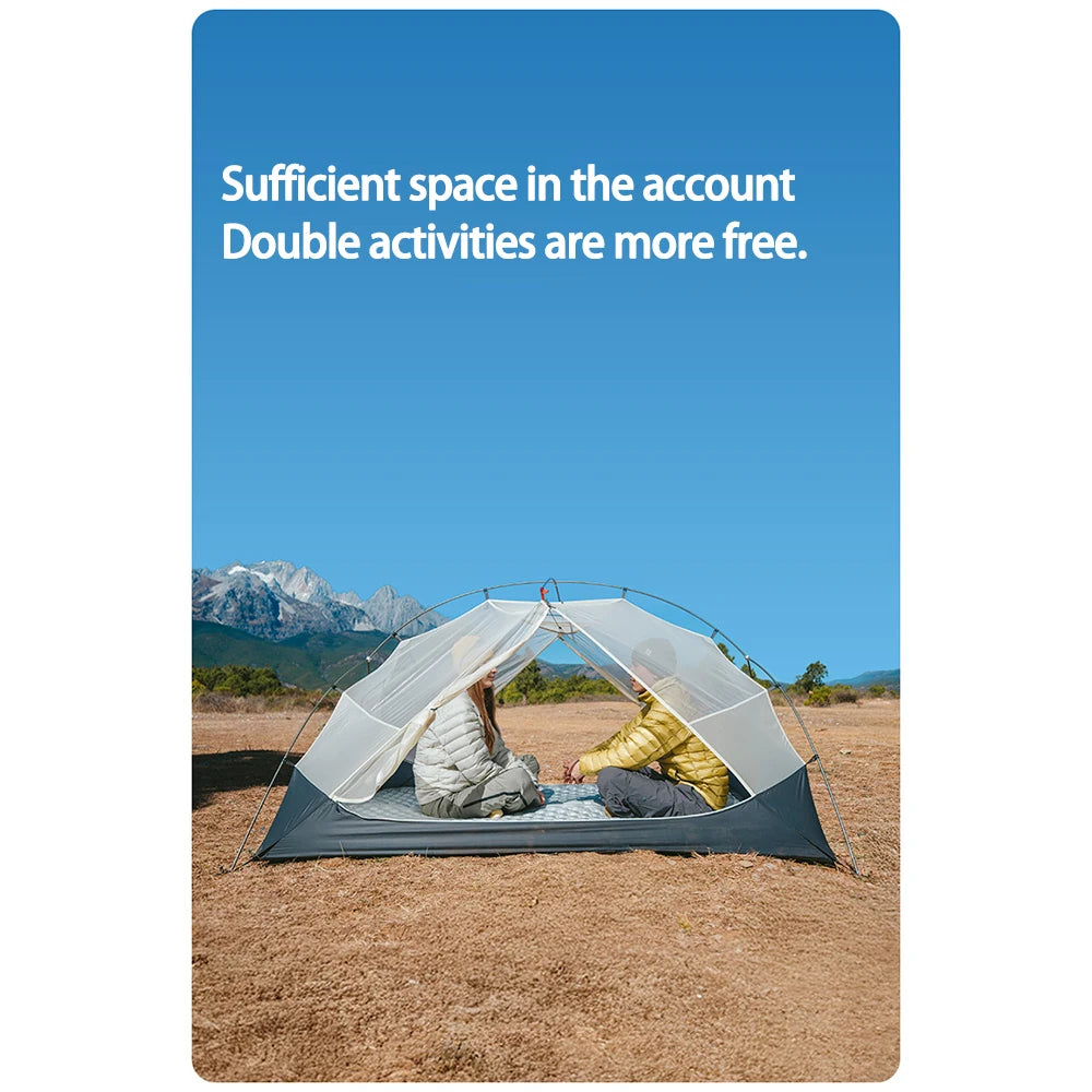 Naturehike Mongar UL 2 Person Backpacking Tent 15D Ultralight Travel Tent Waterproof Hiking Survival Outdoor Camping Tent