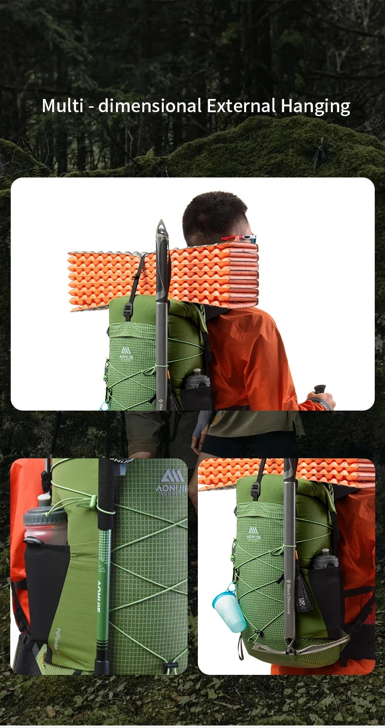 AONIJIE FH2524 24L Hiking Large Capacity Backpack for Women Men Multifunctional Lightweight Daypack for Climbing Camping Touring