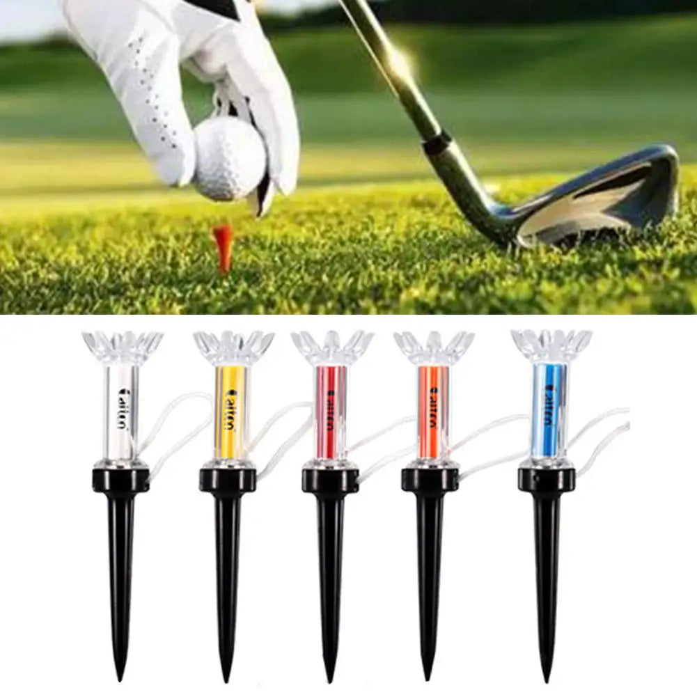 5pcs/set 79/90mm Magnetic Plastic Golf Tee Set Plastic Step Down Golf Ball Tee Holder Golf Training Practice Tees Accessories