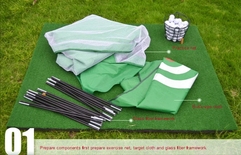 PGM Brand Golf Hitting Cage Indoor 2M 3M Golf Practice Net Tent Garden Grassland Golf Training Equipment Mesh Mat Outdoor Swing