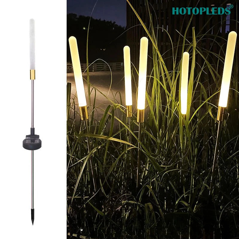 Solar Powered Luminous Reed LED Underground Lamps Outdoor Decorative Flower Stake for Yard Lawn Gardening Garden & Christmas