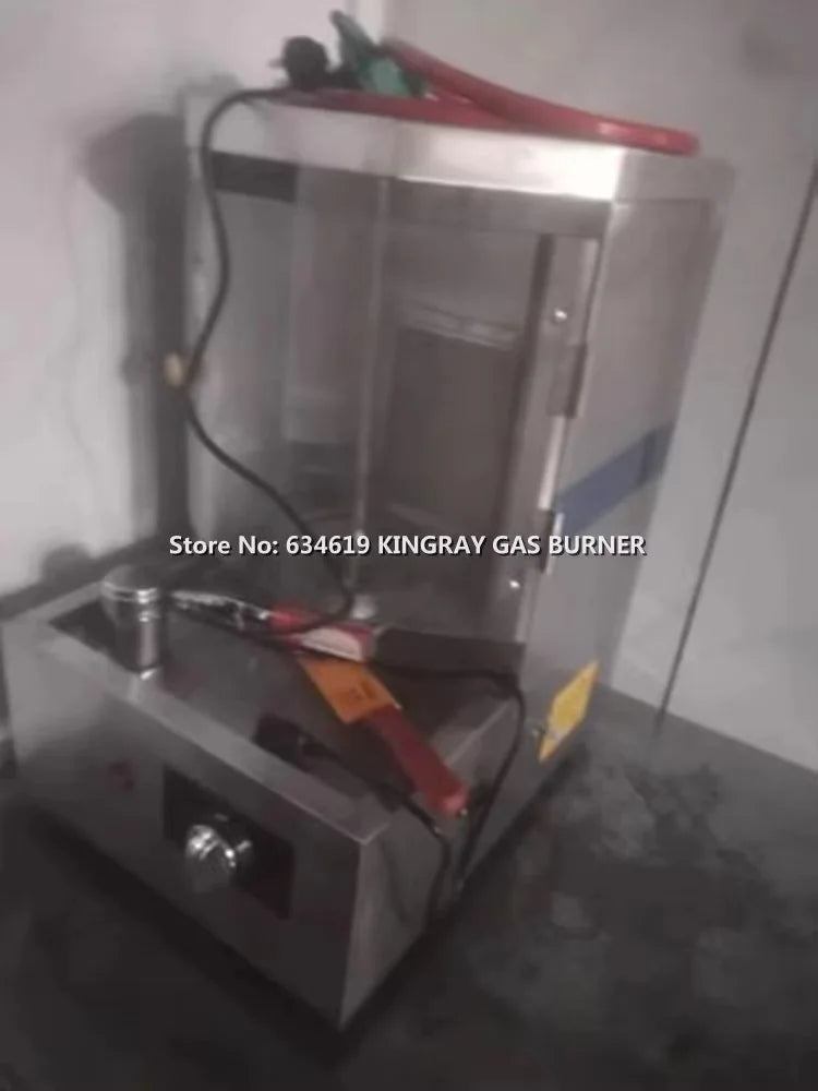 Barbecue Propane Lpg Gas Grill With Skewers, Turkey Doner Shawarma Machine, Kebab Rotisserie Roasters, Infrared Gas Bbq