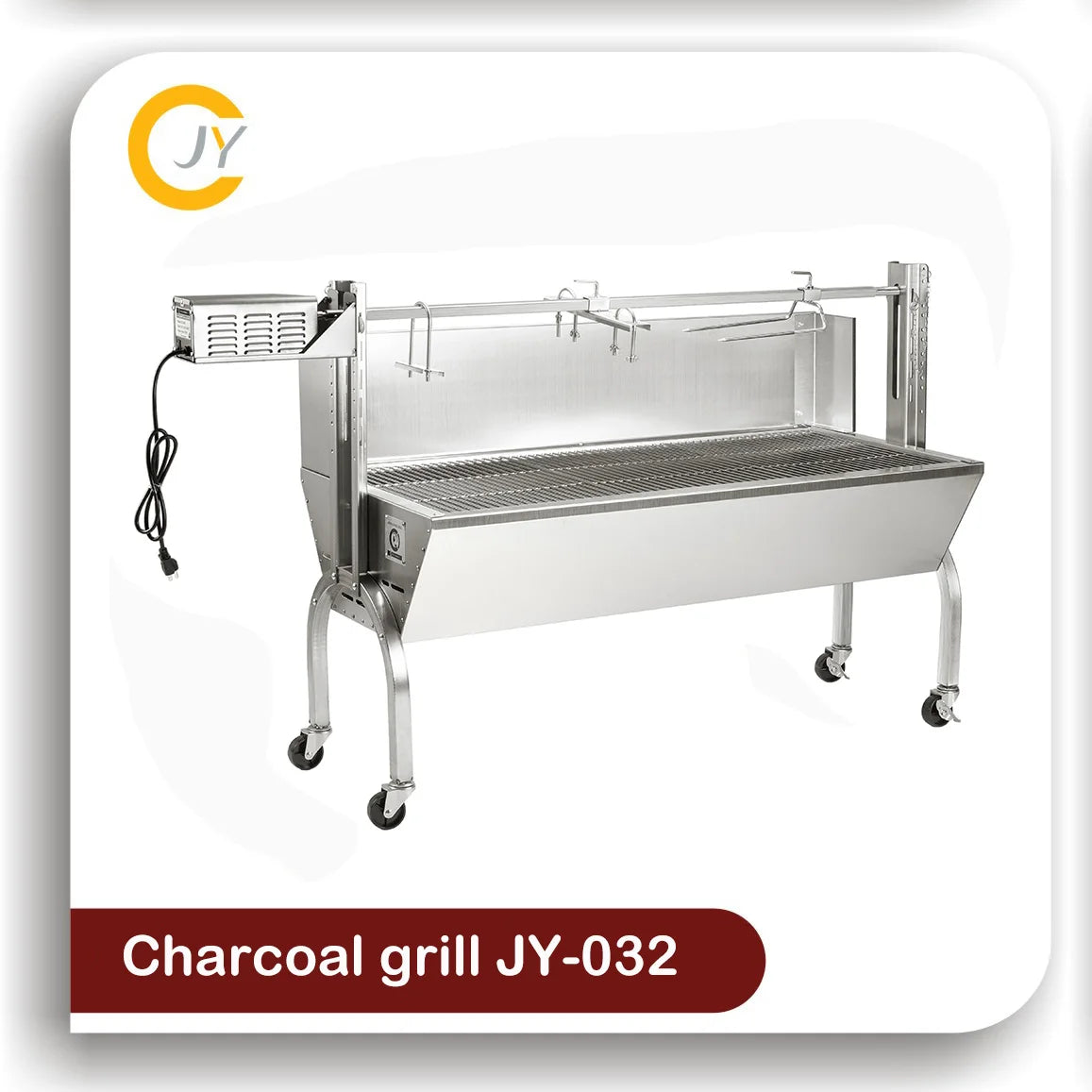 Factory Original Charcoal BBQ Grill With Side Tables Outdoor Smoker Ideal For Camping Tailgating Patio Garden