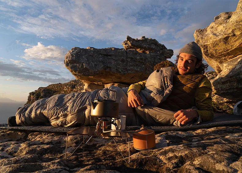 Naturehike Duck Down Sleeping Bag -13℃~8℃ Outdoor Autumn Winter Keep Warm Sleeping Bag Spliceable Envelope Ultralight 670FP