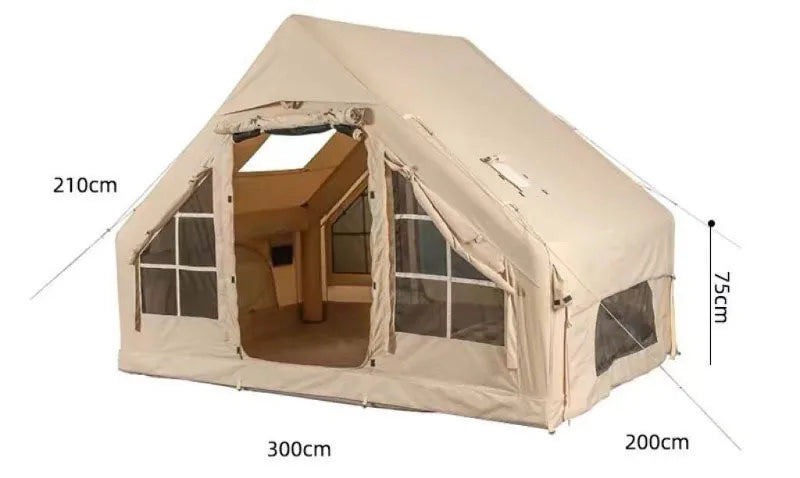 Oxford Cloth Camping Tents Outdoor Portable Quick Automatic Opening Inflatable Tent Rainproof Sun Protection Camping Equipment