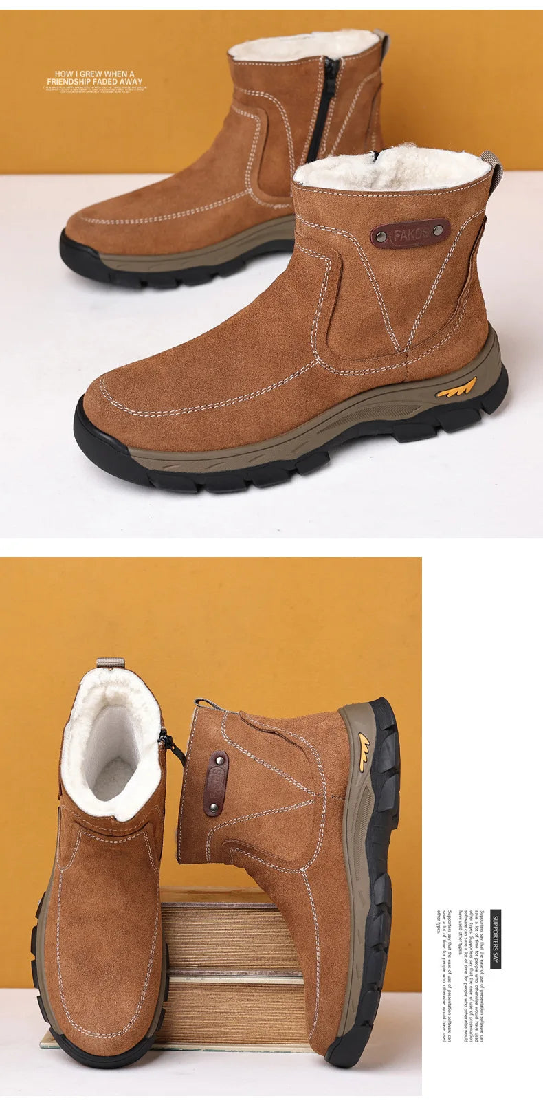 Winter Wool All-in-one Snow Boots Moto Boots Riding Shoes Motorbike Riding Ankle Type Shoes Protective Boots Botas Moto