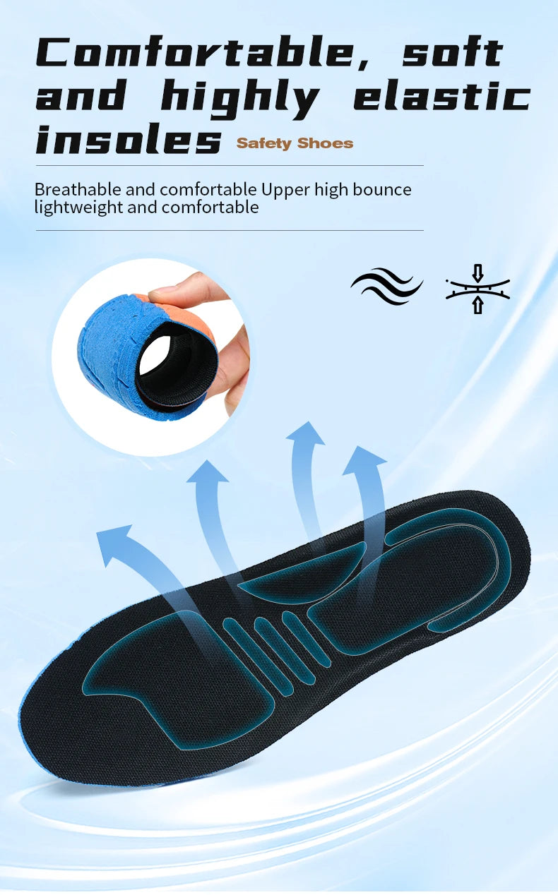 Rotating button Safety Boots Men Outdoor tactical boots Indestructible shoes Puncture-Proof Work Boots Steel toe shoes Sneakers