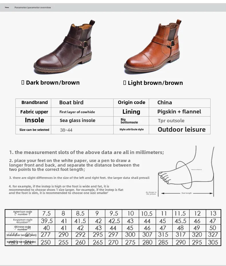 Motorcycle Shoes Retro Leather Boots for Motorcycles Durable Men Boots Couple's Short Shoes Motorcycle Safety Equipment