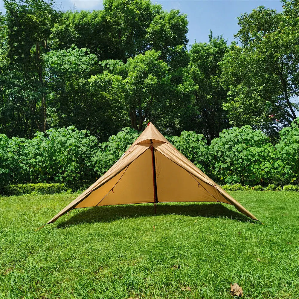 Outdoor 2 People Ultralight Mountain Gear with 2 Door Spire Tent Waterproof Camping tourist with Chimney Hole Hot Tent Camp