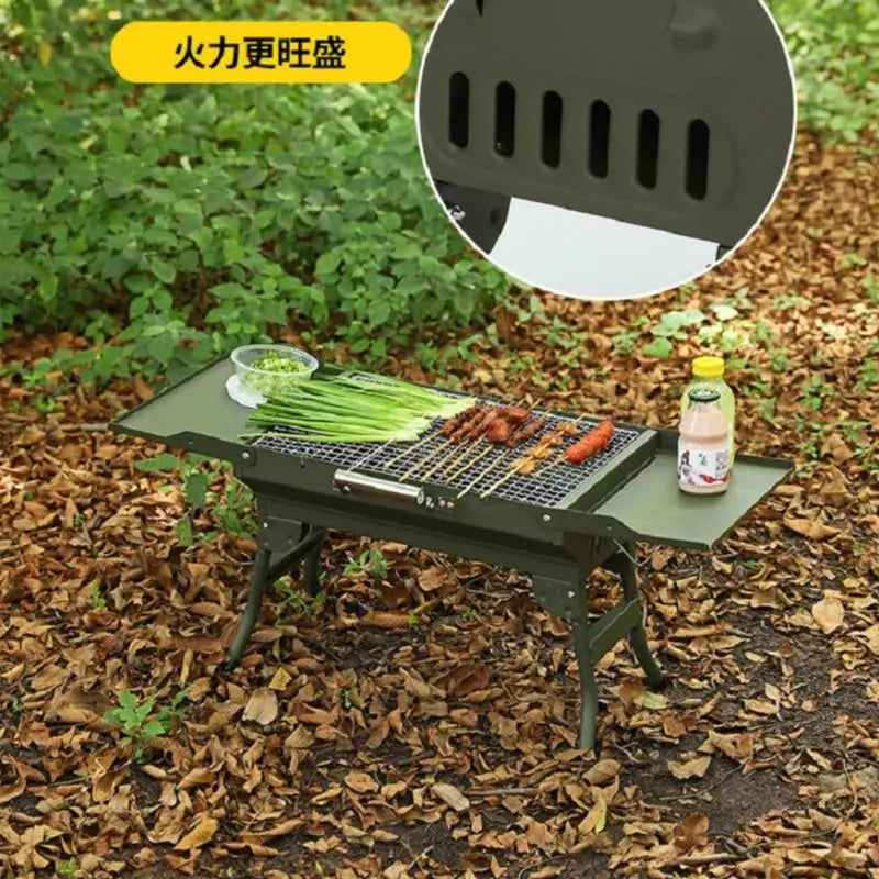 Steel Portable Folding Home Garden Barbecue Grill Folding BBQ Stove