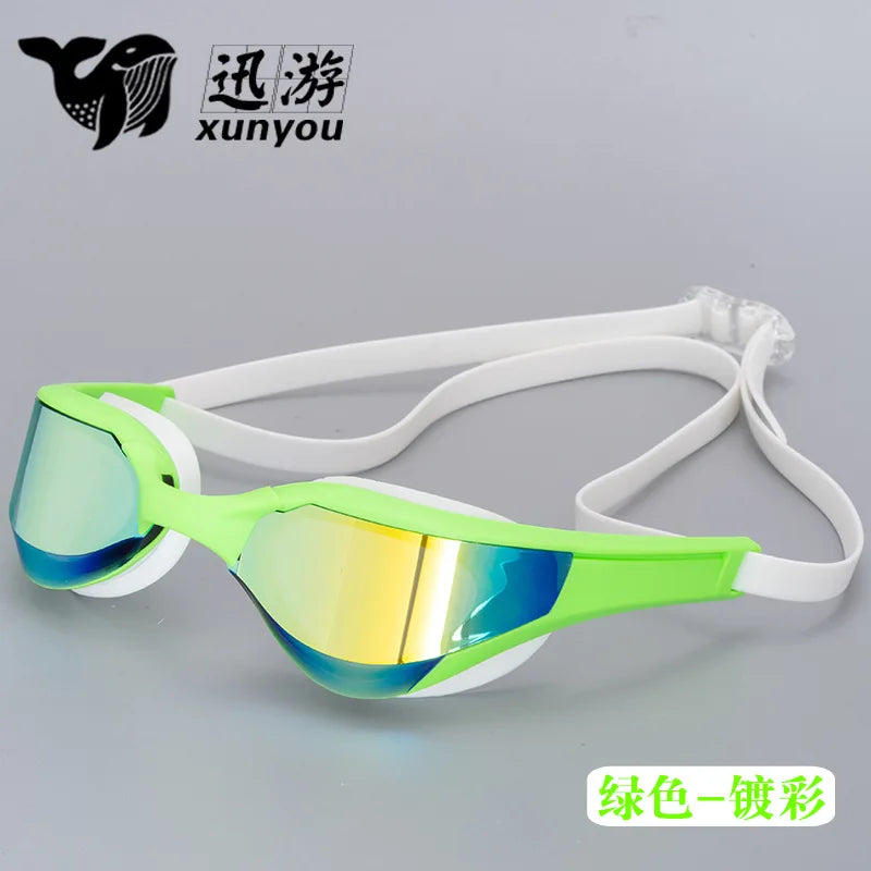 High-end Comfort Racing Color-Plated Swimming Goggles Adult Universal Waterproof and Anti-fog Pool Swimming Diving Goggles