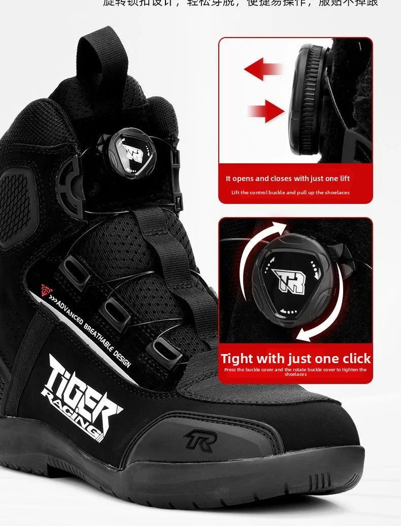 Motorcycle Shoes for Men, MTB Cycling Shoes, Winter Hiking High-Cut Boots, Tenis Masculino, Road Bicycle Sneaker，Casual Shoes