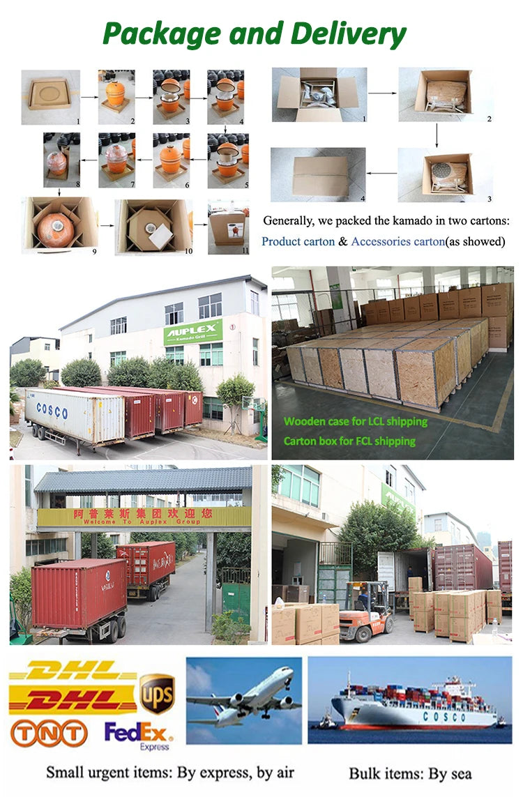 Auplex Manufacturer Hot Sale 21 Inch Kamado Outdoor BBQ Kitchen Camping Charcoal BBQ Grill