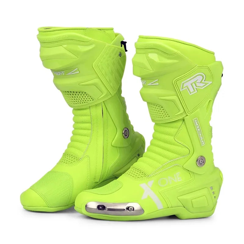 Tiger T1 Motorcycle Riding Shoes Long Protective Riding Boots Racing Shoes All Seasons Wear-resistant Anti Slip Motorcycle Boots