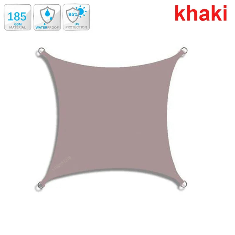 3x5m 3x6m 4x5m outdoor waterproof and UV shade sail 300D Oxford cloth shade canvas garden terrace canopy camping sun shelter