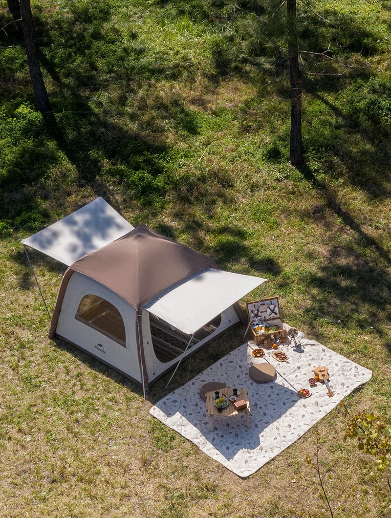 Naturehike Ango Air Outdoor Silver Coated Sunscreen Inflatable Tent Portable Camping Large Space Folding Tent Park Family Tent