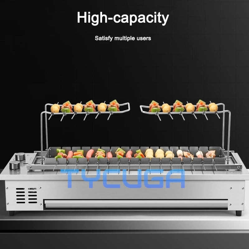 10/16 Grid Automatic Electric Grill Smokeless Barbecue Grill Table Top Portable Grill Indoor Carbon Free BBQ Hotplate Griddle