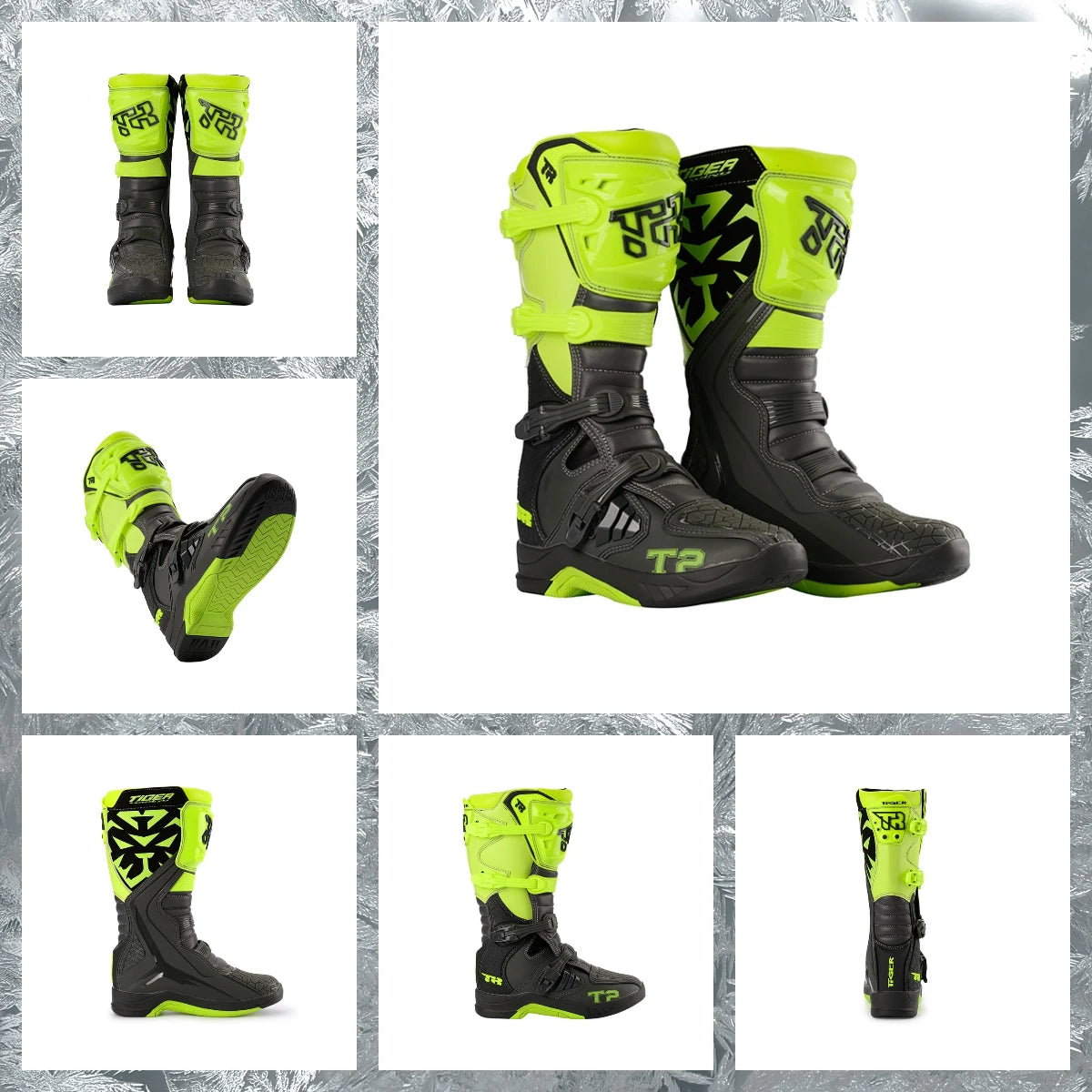 1pcs Motocross Enduro Professional Racing Boots Motorcycle Off-road Bottas Motorboat Shoes ATV MTB Motorcycle Long Racing Boots