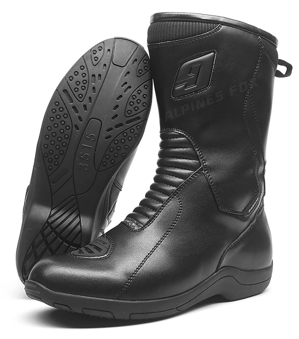 Long Motorcycle Riding Boots Waterproof Cowhide Shoes Motorcycle Leather Shoes Professional Boots Racing Bottes Motocross Boots