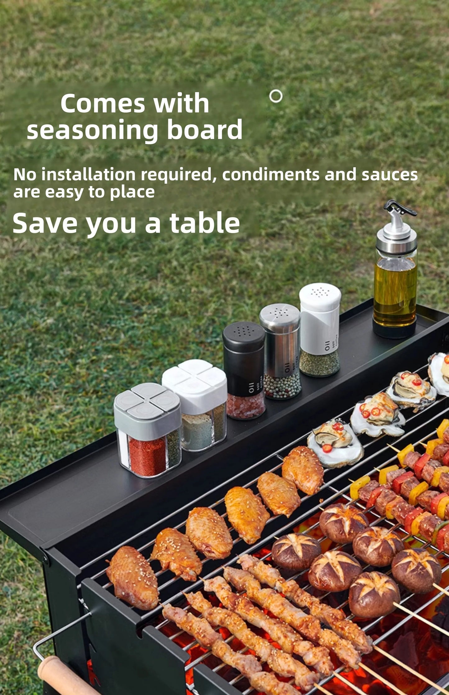 Barbecue home outdoor camping barbecue portable picnic tools courtyard