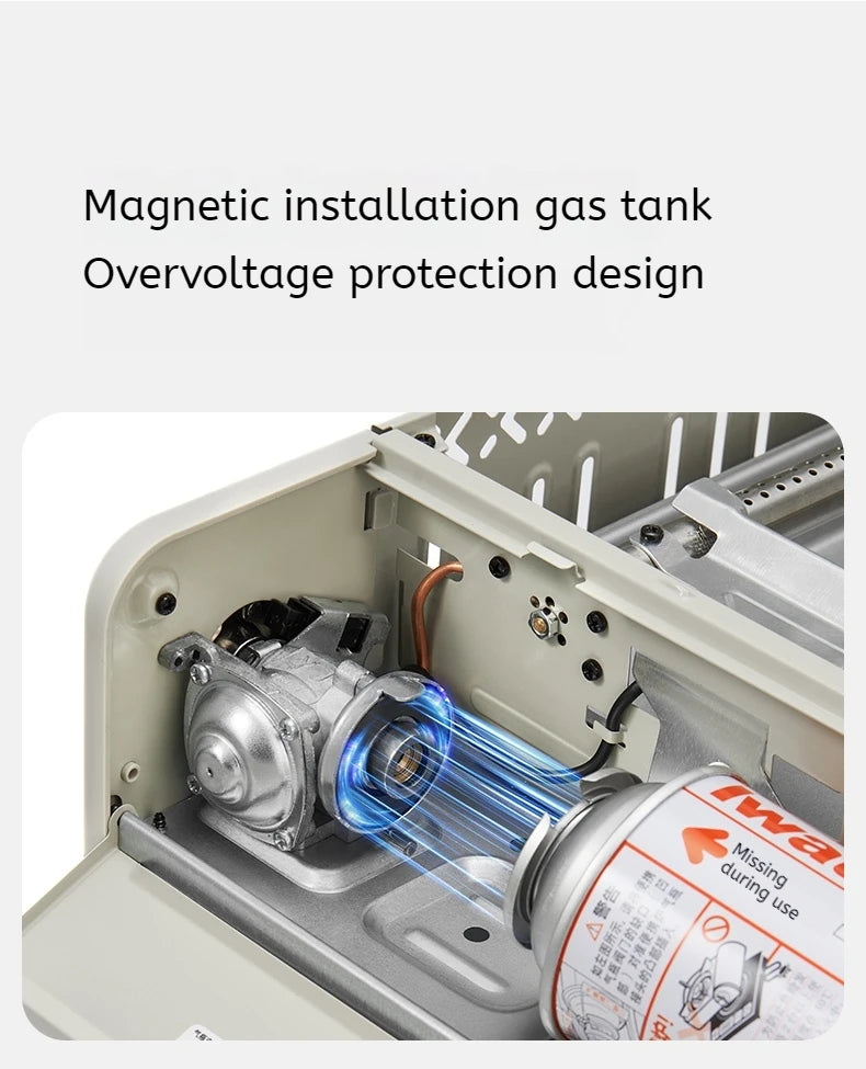 Naturehike Camping GAS Stove 2200W Multi-function Ultralight Portable Outdoor Picnic Stove With Grill Frying Pan Storage Bag