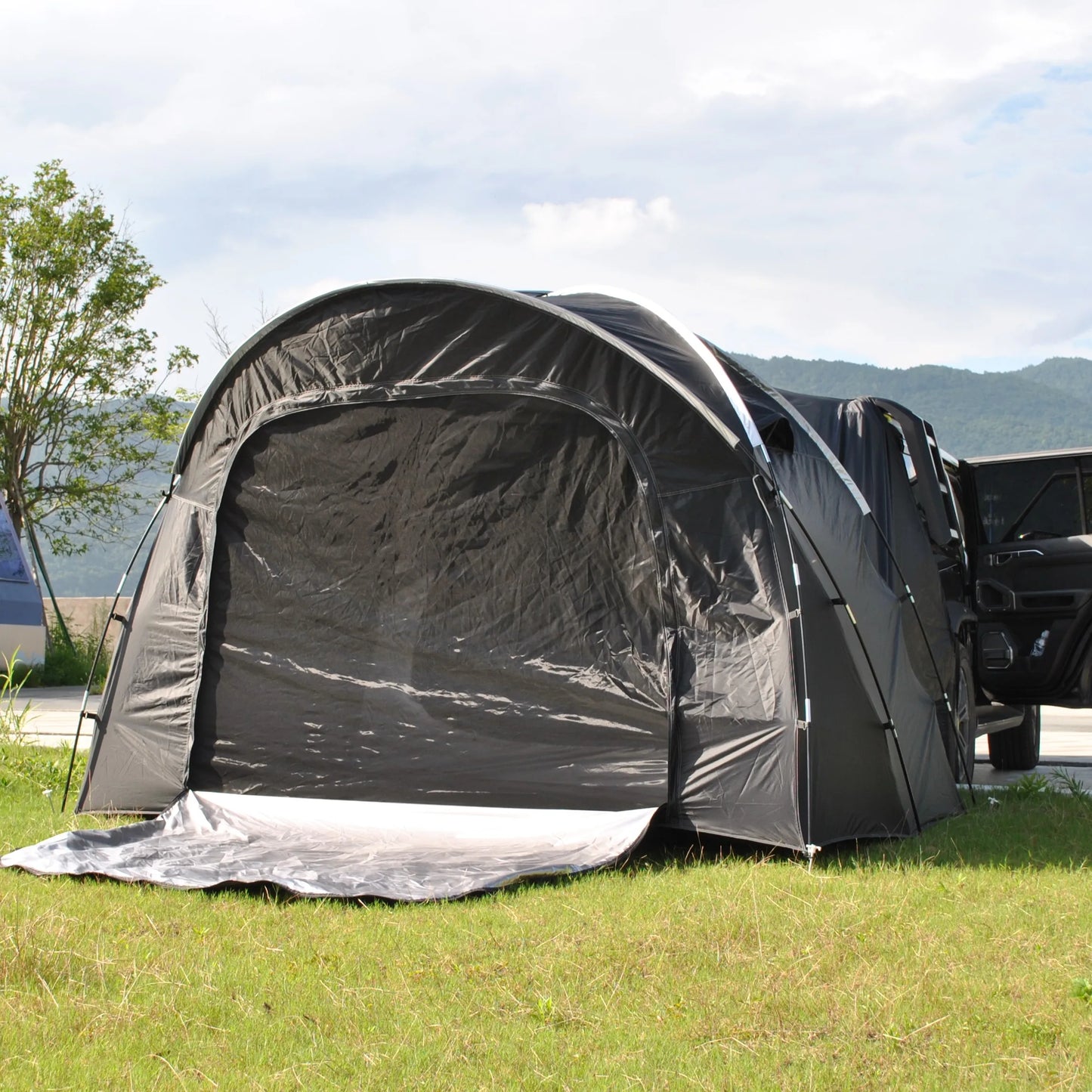 6 Person SUV Car Tailgate Tent - Double-Layer PU3000mm Waterproof, UPF50+ UV Shield, EV-Compatible for Camping & Outdoor Multi-U