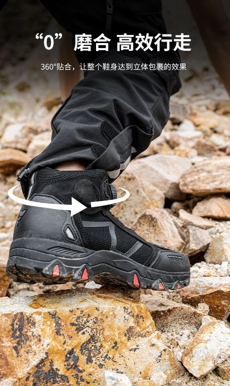 Breathable Motorcycle Riding Protective Boots Non-slip Wind Proof Boots Wear Resistant Motorcycle Riding Shoes for Man Woman