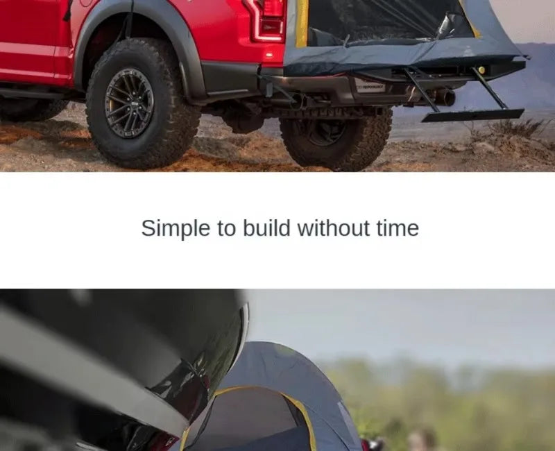 Portable Rainproof Camping Tent, Folding Fishing Tail Tent, Car Pickup Truck Tent