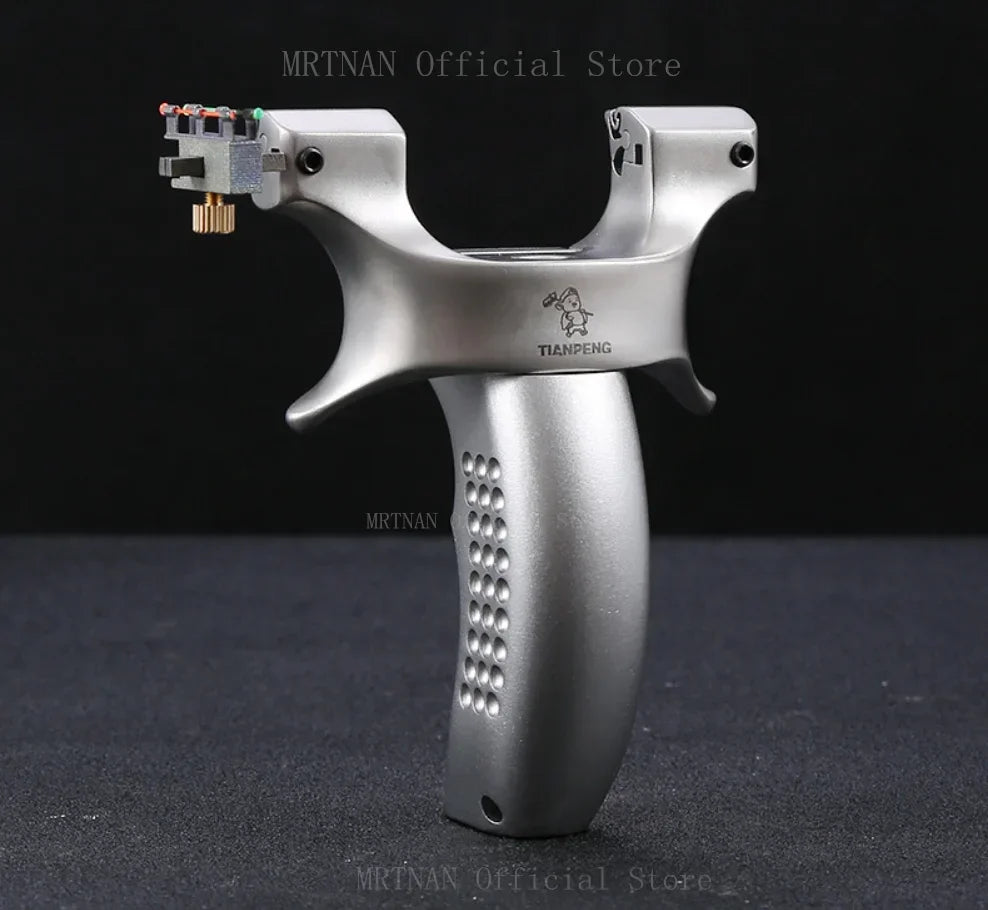 Powerful Metal Slingshot Precise Aiming Catapult Outdoor Hunting Shooting Slingshot Rubber Band Outdoor tool