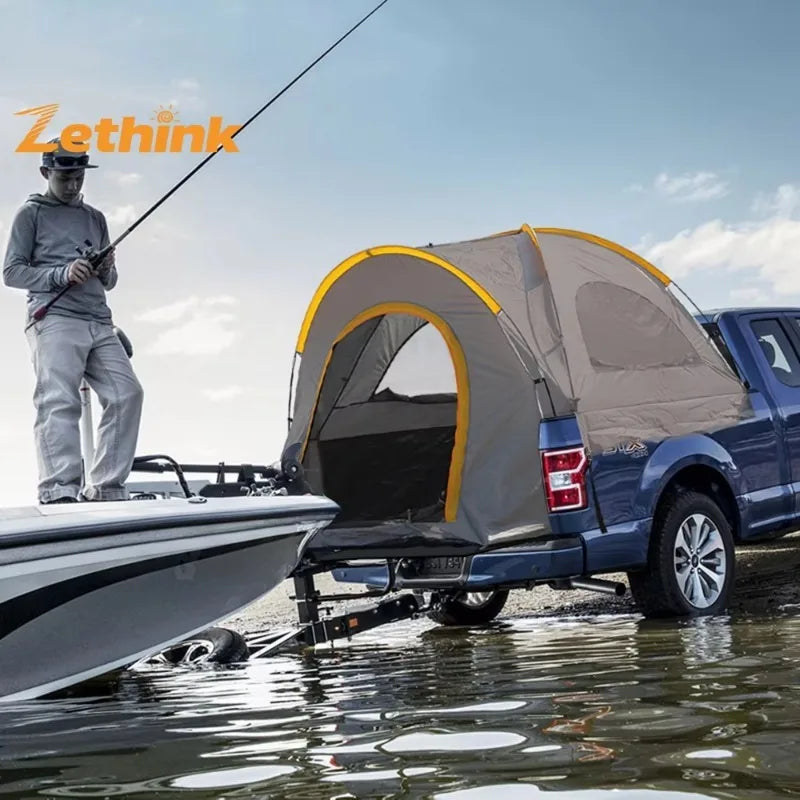 Portable Rainproof Camping Tent, Folding Fishing Tail Tent, Car Pickup Truck Tent