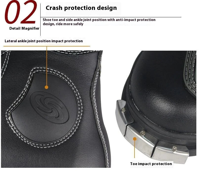 Motorcycle Riding Racing Boots Rain Professional Boot Men Women Crash Fall Protection Off-Road Motorbike Shoes Botas Motocross