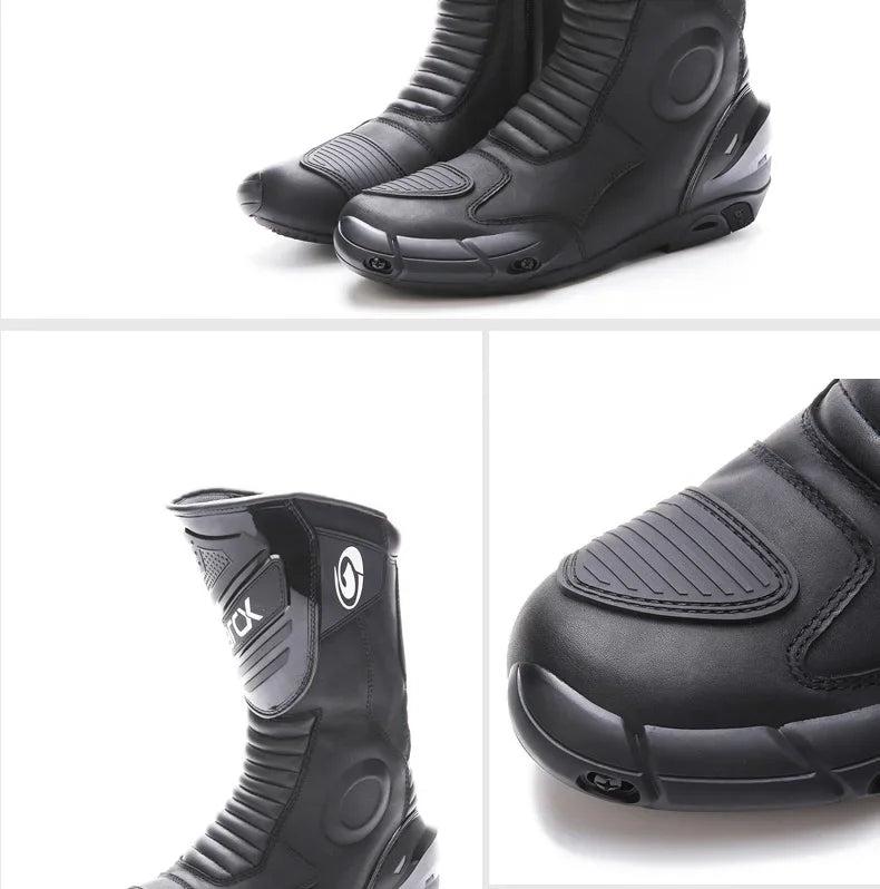 ARCX L60582 Men's High Top Racing Motorcycle Boots – Off-Road & Road Cycling Shoes for Bike Riding with Anti-Slip Sole