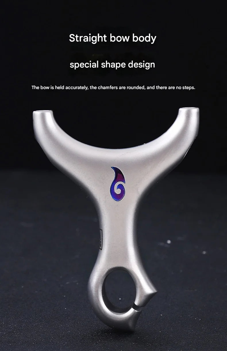 High Quality Titanium Alloy Slingshot Outdoor Hunting Top Card Catapult Tactical Game Professional Slingshot Hunting Accessories