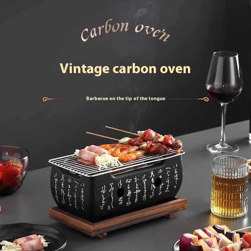 Japanese Barbecue Grill Mini Household Aluminium Alloy Charcoal Barbecue Stove Oven Accessories