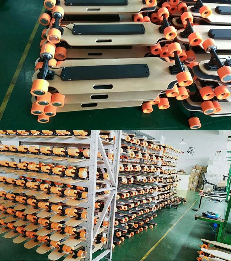 Best Electric Skateboard 2019 for Sale 4 Wheel Longboard Skateboard Decks Cheap Price 600W*2 Hub Motor for Adult