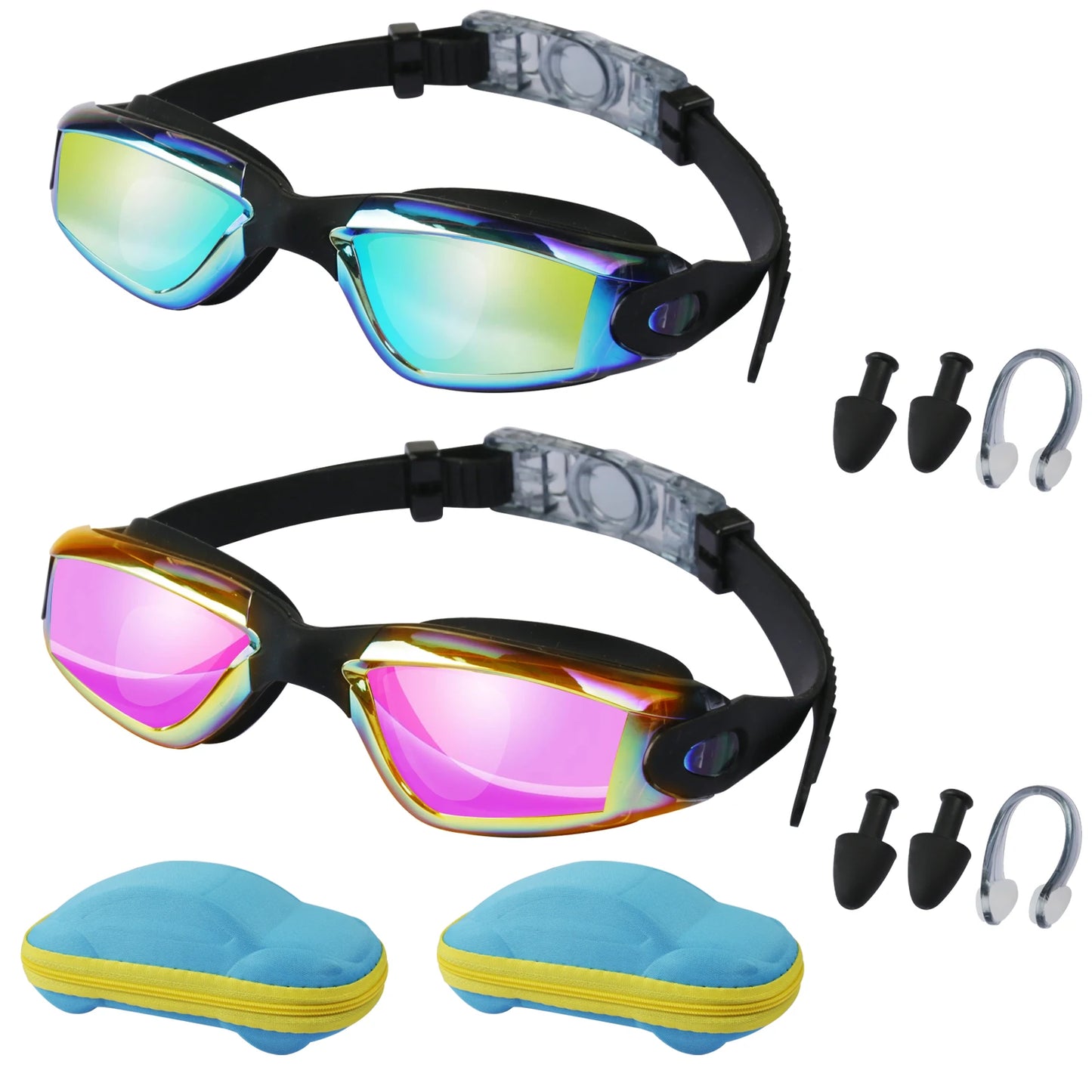Swimming Goggles Anti-Fog Waterproof No Leaking Swim Goggles for Adult Children