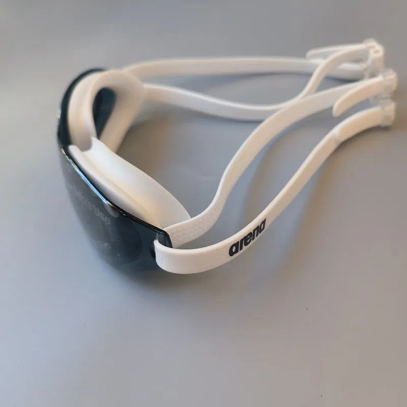 Arena Electroplated HD Mid-Size Swimming Goggles | UV400 Anti-Fog & Fashion Frame | Unisex Beach Training Gear for Vacation Pool