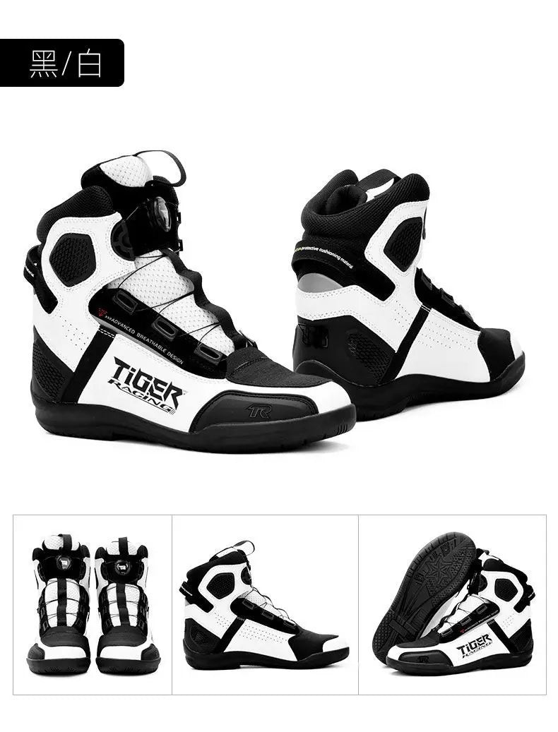 Motorcycle Shoes for Men, MTB Cycling Shoes, Winter Hiking High-Cut Boots, Tenis Masculino, Road Bicycle Sneaker，Casual Shoes