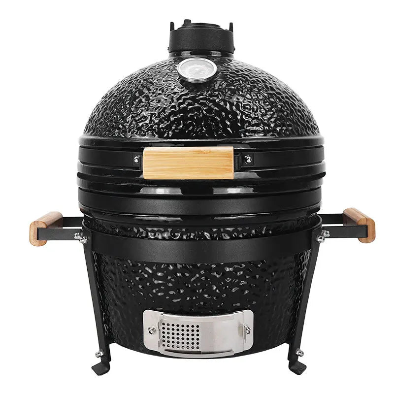 Easy Clean Ceramic Coating BBQ Grill - Non Stick, Heat Retention, User-Friendly Design & Foldable for Outdoor Picnic Cooking