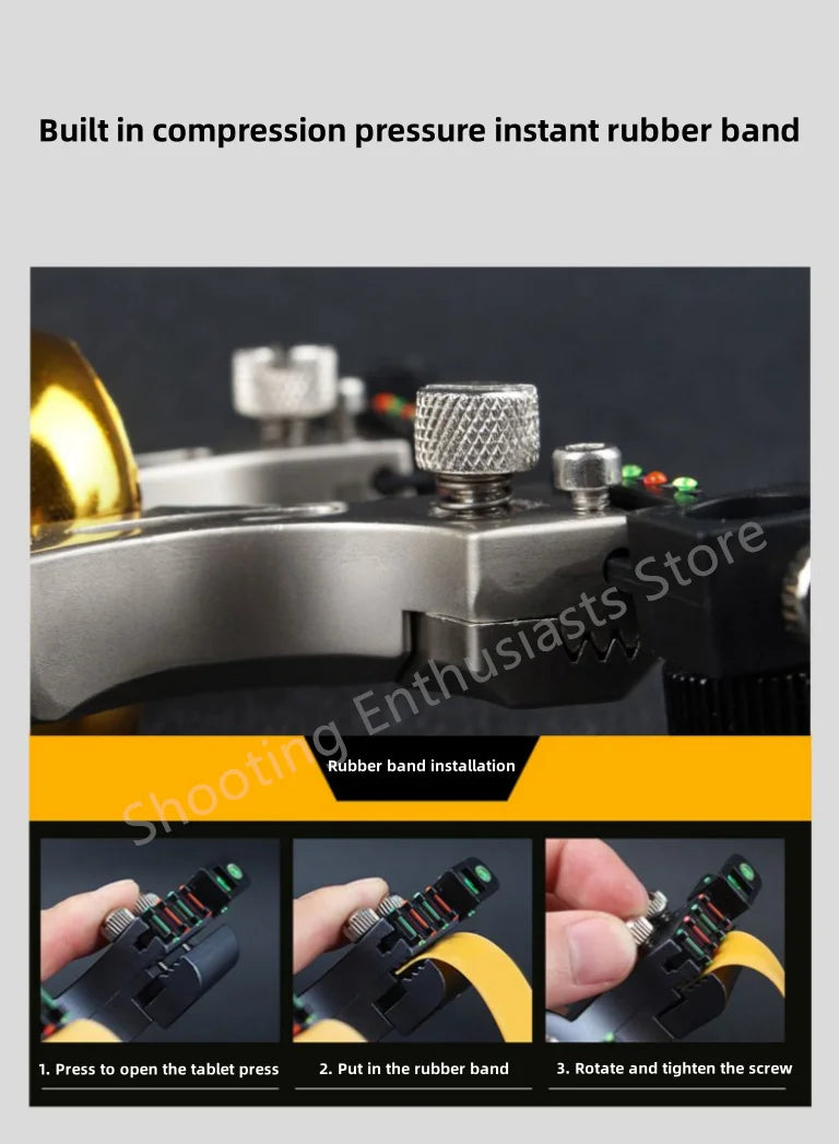 Outdoor shooting infrared laser hunting catapult rubber strap steel ball bullseye set game easy to carry