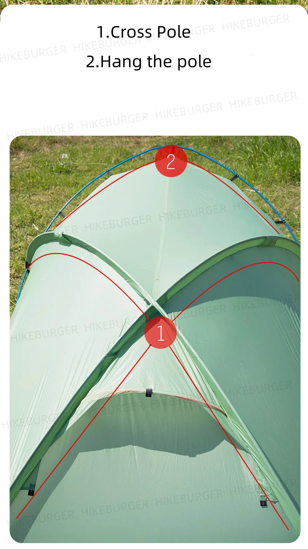 ASTA GEAR Frog2 Windproof Tent Outdoor Camping 2P Silicon Coating Lightweight Tent 10D Nylon Backpack Hiking Windproof Rainproof