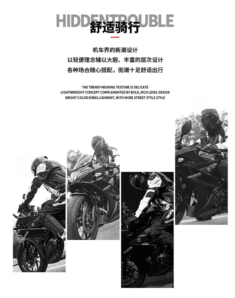 Large Size Motorcycle Boots Outdoor Riding Racing Shoes Anti-fall Wear-resistant Motorcycle Shoes Motorcycle Travel Equipment