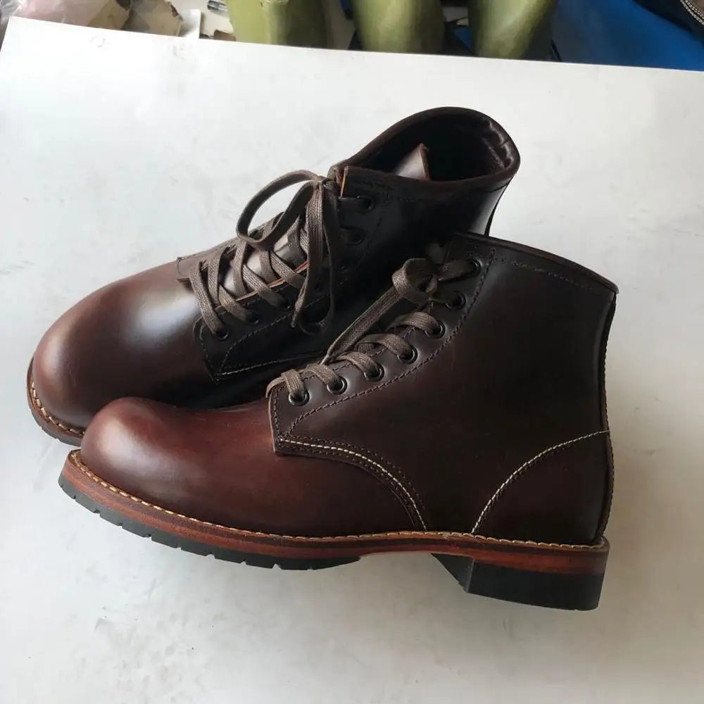 XW318 RockCanRoll Super Quality Size 35-52 Handmade Goodyear Welted Durable Italian Cowhide Boot Custom Made Available