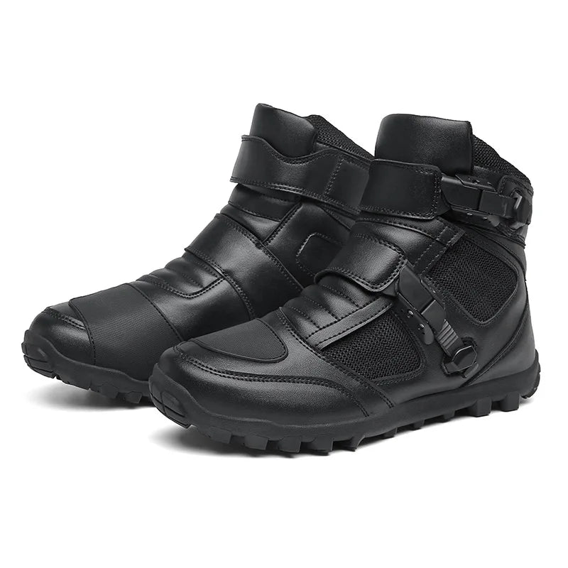 Men's Motorcycle Shoes New Breathable Men Motorcycle Boots Outdoors Cycling Motorbike Non-slip Sports Boot Motos Shoes