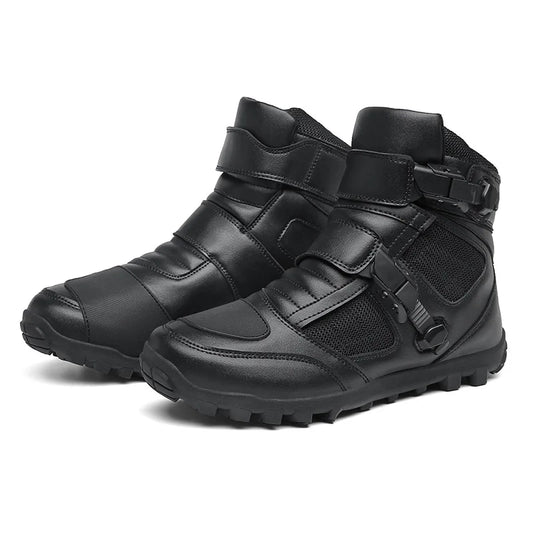 Men's Motorcycle Shoes New Breathable Men Motorcycle Boots Outdoors Cycling Motorbike Non-slip Sports Boot Motos Shoes