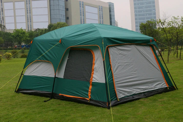 Outdoor Camping Tent Portable Rainproof Mosquito Proof Double Layer Tent 3-5 People One Bedroom One Hall Small Size Tent