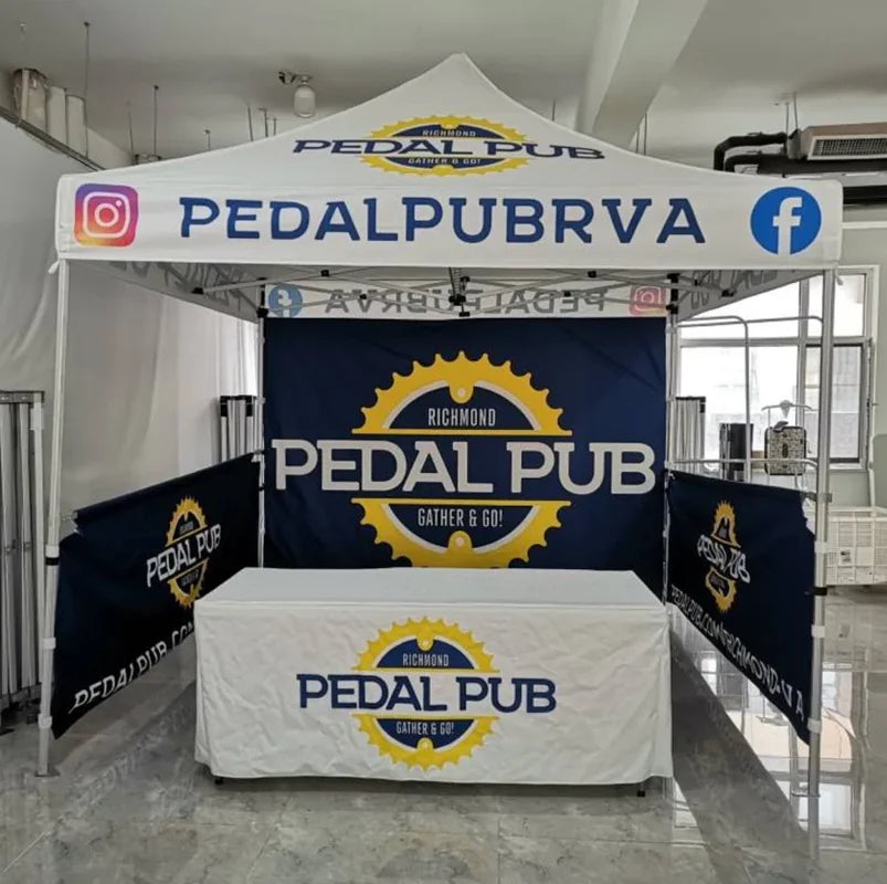 TB 600D Waterproof Outdoor Folding Gazebo 10x10ft Advertising Tents Roof Oxford Cloth Portable Sidewall Cover Fabric Canopy Tent